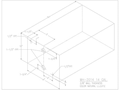 14 Gallon Water/Holding Tank - 2014 - JMS