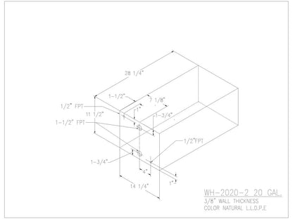 20 Gallon Water/Holding Tank - 2020-2 - JMS