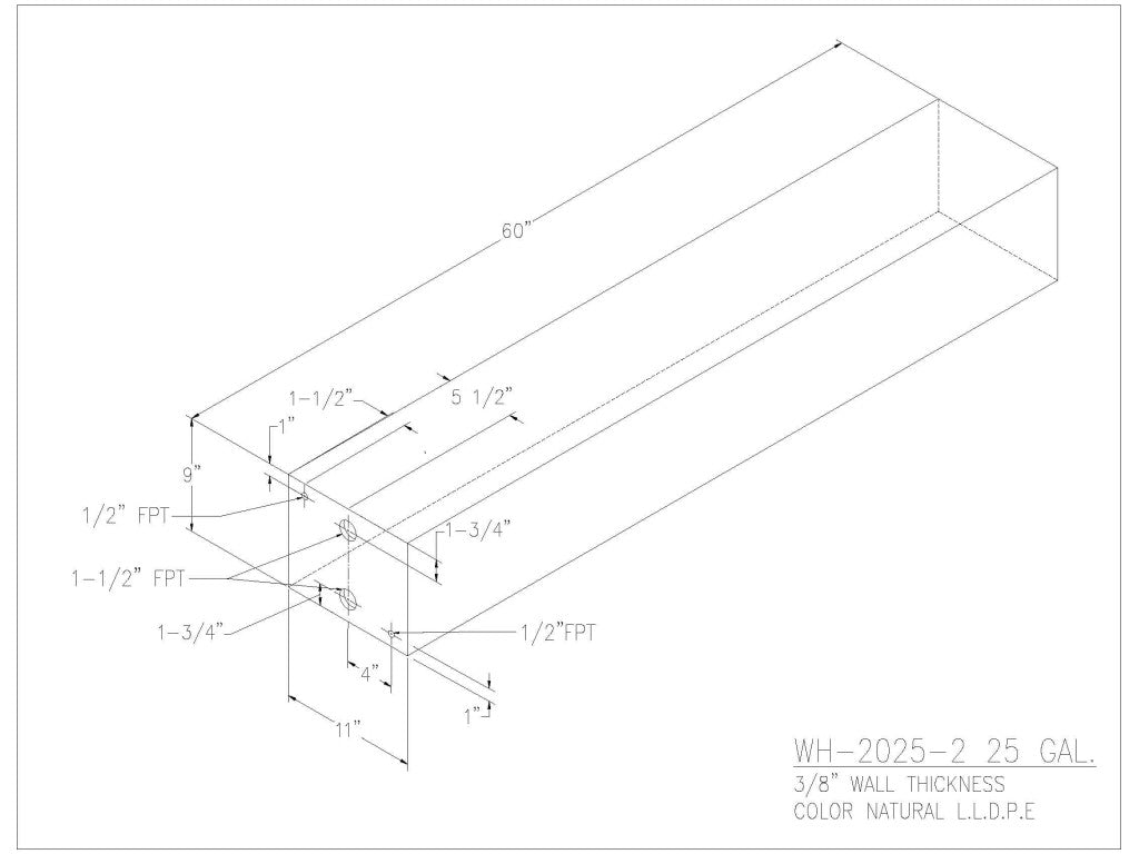 25 Gallon Water/Holding Tank - 2025-2 - JMS