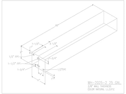 25 Gallon Water/Holding Tank - 2025-2 - JMS