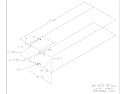 79 Gallon Water/Holding Tank - 2079 - JMS