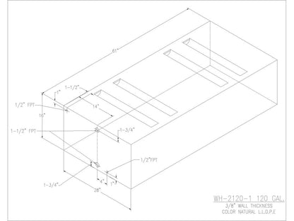 120 Gallon Water/Holding Tank - 2120-1 - JMS