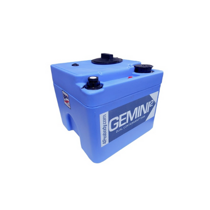 5 Gallon Peabody Engineering Gemini Square Dual Containment Tank 1.9 SG (MPN: 01-31924)