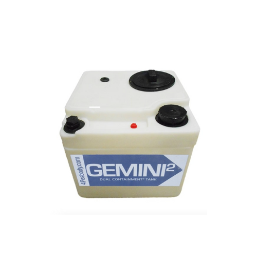 5 Gallon HDXLPE Peabody Engineering Gemini Square Dual Containment Tank SG 1.5 (MPN: 01-31926)