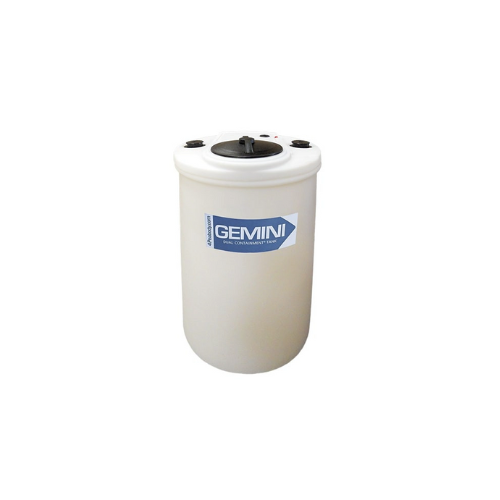 62 Gallon XLPE Peabody Engineering Gemini Flat Top Round Dual Containment Tank 1.5 SG (MPN: 01-30128)