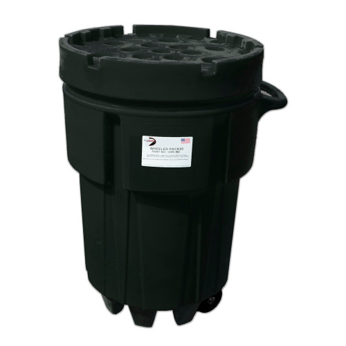 Enpac 95-Gallon Wheeled Poly Spill Pack Drum with Screw-Top Lid (MPN: 1299-BD)
