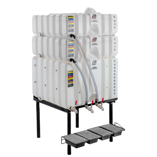 60/60/120 Gallon Fluidall Cubetainer Gravity Feed System Tank (MPN: SCT60-60-120)