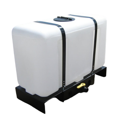 100 Gallon Custom Roto-Mold Plastic Rectangular Utility Tank W/ Skid Assembly (MPN 100 RTSA)
