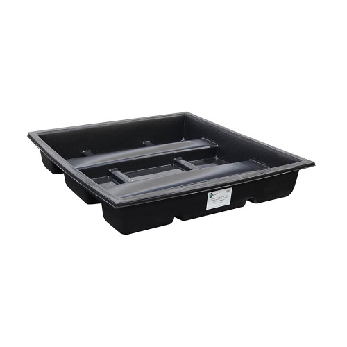 Enpac 4 Drum Cross-Contain Spill Pallet, Sump Only (MPN: 5394-BK-SUMP)