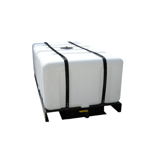500 Gallon Custom Roto-Mold Plastic Rectangular Utility Tank W/ Skid Assembly (MPN 500 RTSA)