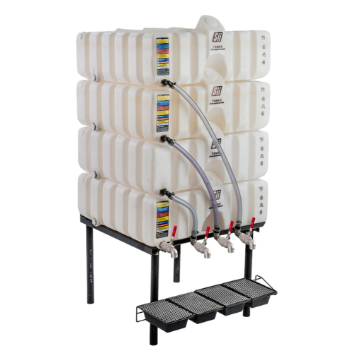 60/60/60/60 Gallon Fluidall Cubetainer Gravity Feed System Tank (MPN: SCT60-4)