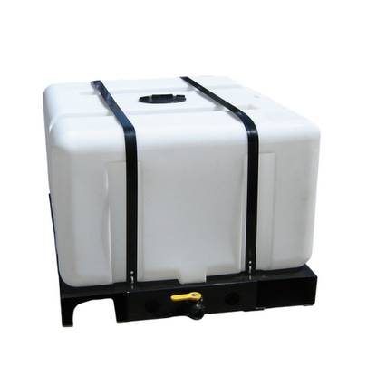 300 Gallon Custom Roto-Mold Plastic Rectangular Utility Tank W/ Skid Assembly (MPN 300 RTSA)