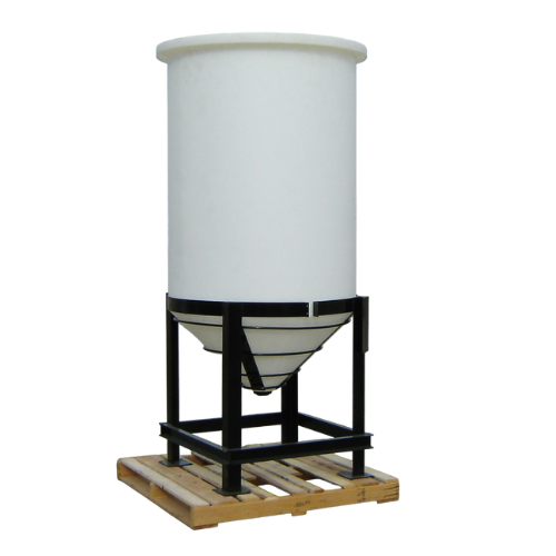 1300 Gallon Custom Roto-Mold Open Top  Plastic Cone Bottom Tank (MPN 1300 OTCB)