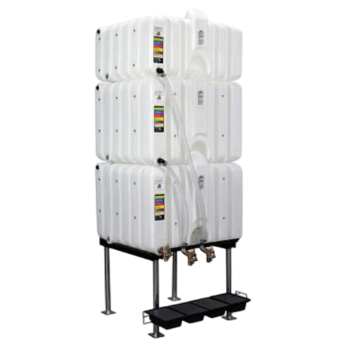 80/120/120 Gallon Rhino Tuff Tanks Gravity Feed Tank System ULC Listed (MPN: RTT-6322)