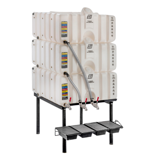 80/80/80 Gallon Fluidall Cubetainer Gravity Feed System Tank (MPN: SCT80-3)