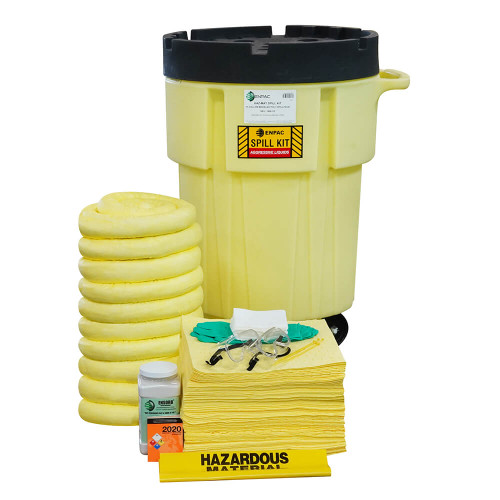 ENPAC 95-Gallon Wheeled Poly SpillPack Spill Kit, Aggressive (MPN: 1498-YE)