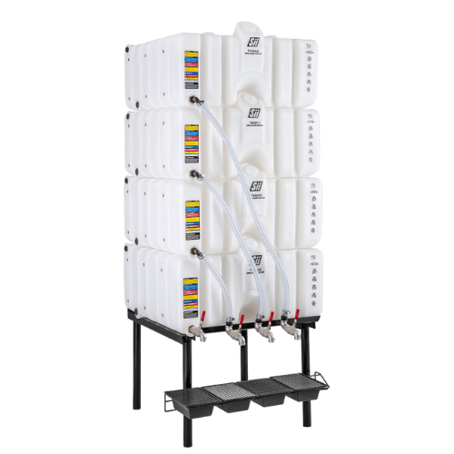 80/80/80/80 Gallon Fluidall Cubetainer Gravity Feed System Tank (MPN: SCT80-4)