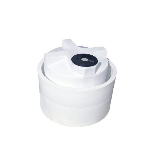 330 Gallon Custom Roto-Mold Plastic Vertical Tank w/ Lid And 400 OTT Containment (MPN 330 VTWC)