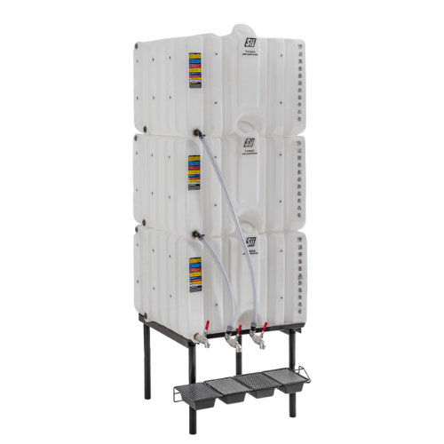 120/120/120 Gallon Fluidall Cubetainer Gravity Feed System Tank (MPN: SCT120-3)