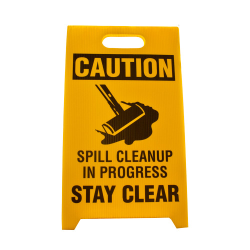 ENPAC Spill Caution Sign, Yellow (Old PN R14007) (MPN: ENP SPILL-SIGN)