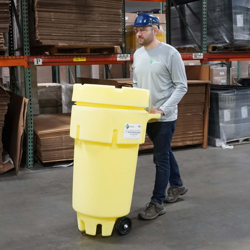 Enpac 50-Gallon Wheeled Poly-Overpack® Salvage Drum (MPN: 1259-YE)