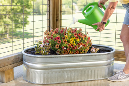 30 Gallon Behlen Country 40" x 34" x 12" Shallow Farmstead Triangle Stock Galvanized Tanks (MPN: 50140048)