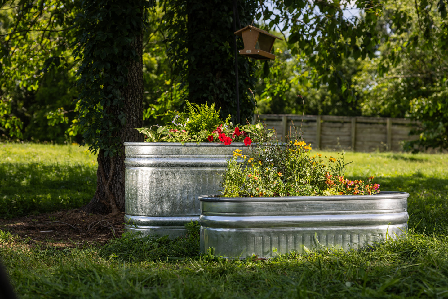 60 Gallon Behlen Country 40" x 34" x 24" Shallow Farmstead Triangle Stock Galvanized Tanks (MPN: 50140058)