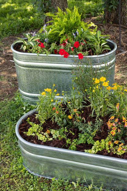 60 Gallon Behlen Country 40" x 34" x 24" Shallow Farmstead Triangle Stock Galvanized Tanks (MPN: 50140058)