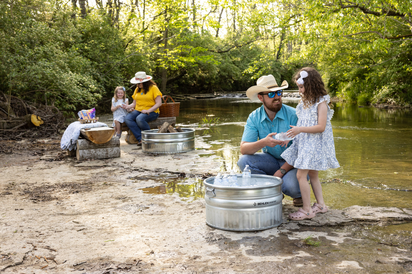 38 Gallon Behlen Country 24" x 24" x 12" Farmstead Utility Stock Galvanized Tanks (MPN: 50140038)