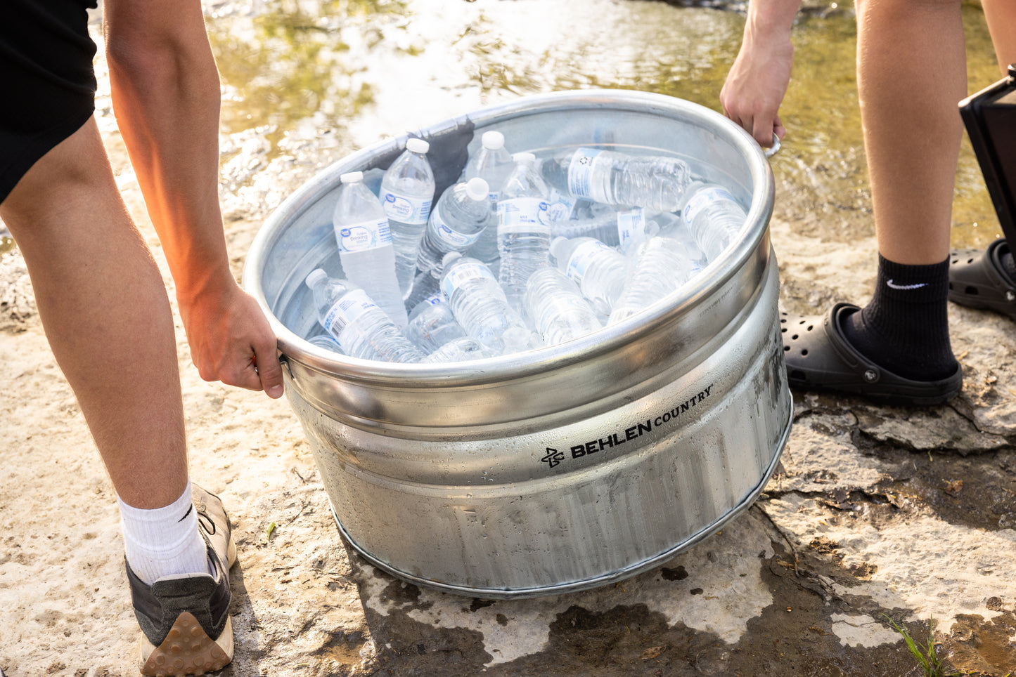 38 Gallon Behlen Country 24" x 24" x 12" Farmstead Utility Stock Galvanized Tanks (MPN: 50140038)