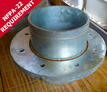 CorGal Sch. 40 Steel Pressure Wall Penetration Flange Set