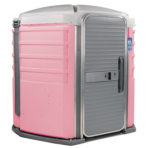 PolyJohn We'll Care III Portable Restroom - Pink colorway
