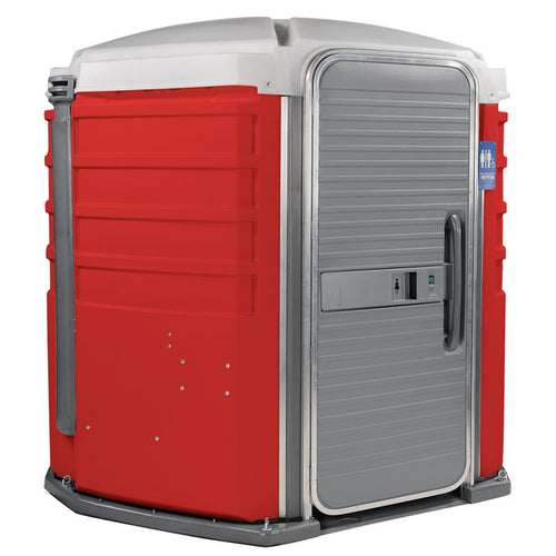 PolyJohn We'll Care III Portable Restroom - Red colorway