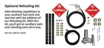 70 Gallon Auxiliary Diesel Fuel Tank and Tool Box Combo - TRAX-4 - 0800116063