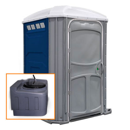 33 Gallon PolyJohn Comfort XL Recirculating Flush Wheelchair Accessible Portable Restroom - product view