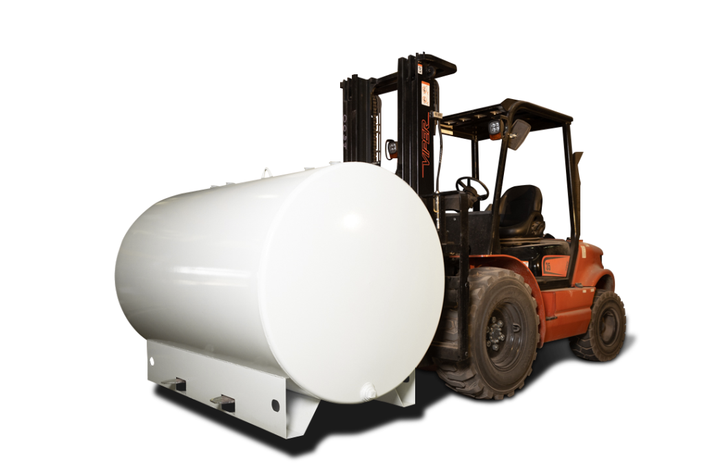 550 Gallon Newberry UL-142 Single Wall Skid Tank (SKU: NB00550SWS04812G)