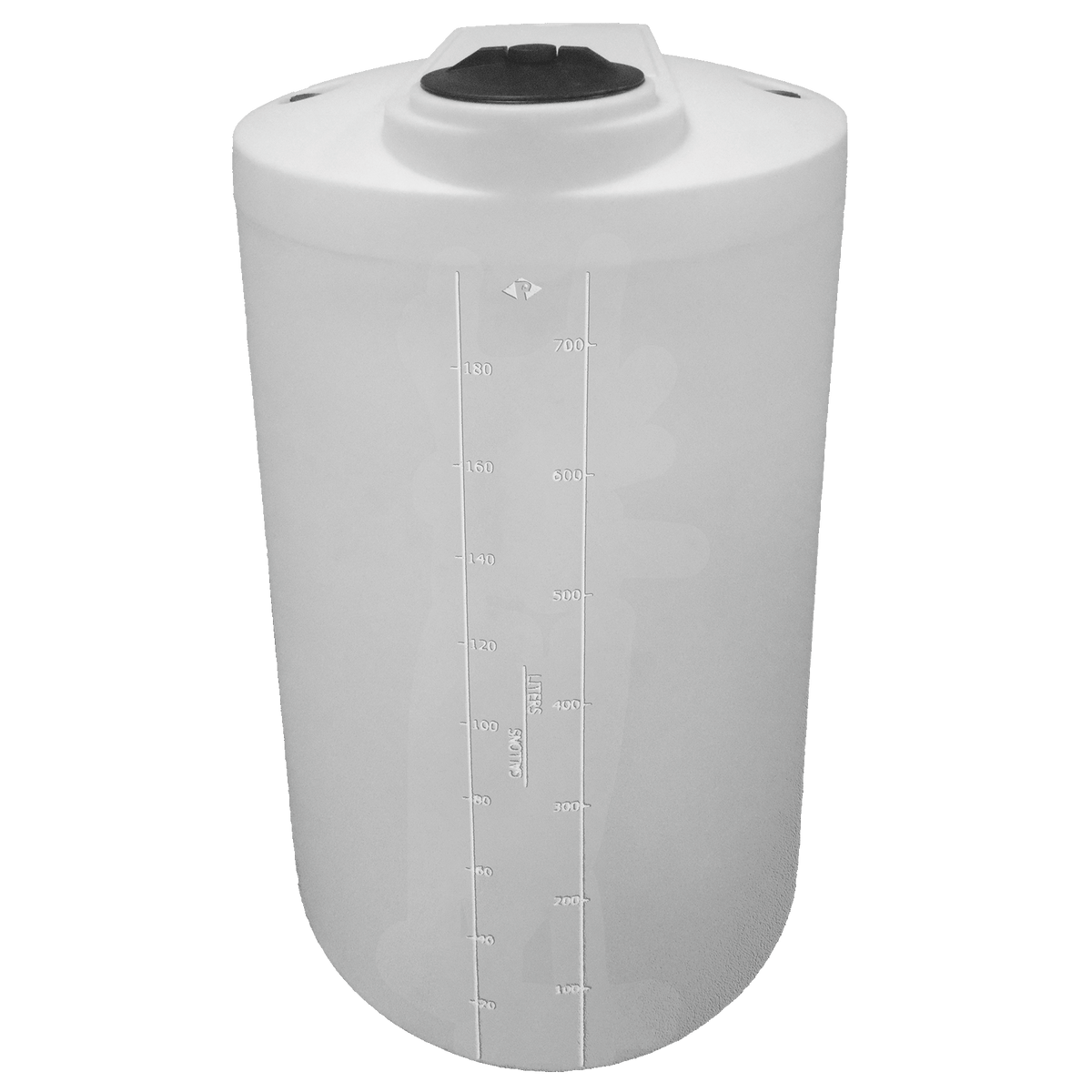 Peabody 200 Gallon XLPE Vertical Chemical Storage Tank 1.5 SG (01-35674) - product photo