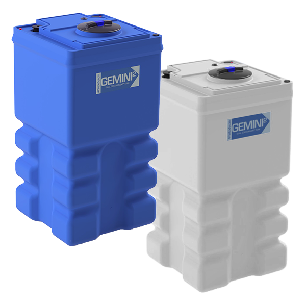 Peabody 95 Gallon Square Double Wall Chemical Tank 1.5 SG (01-36563) - product photo