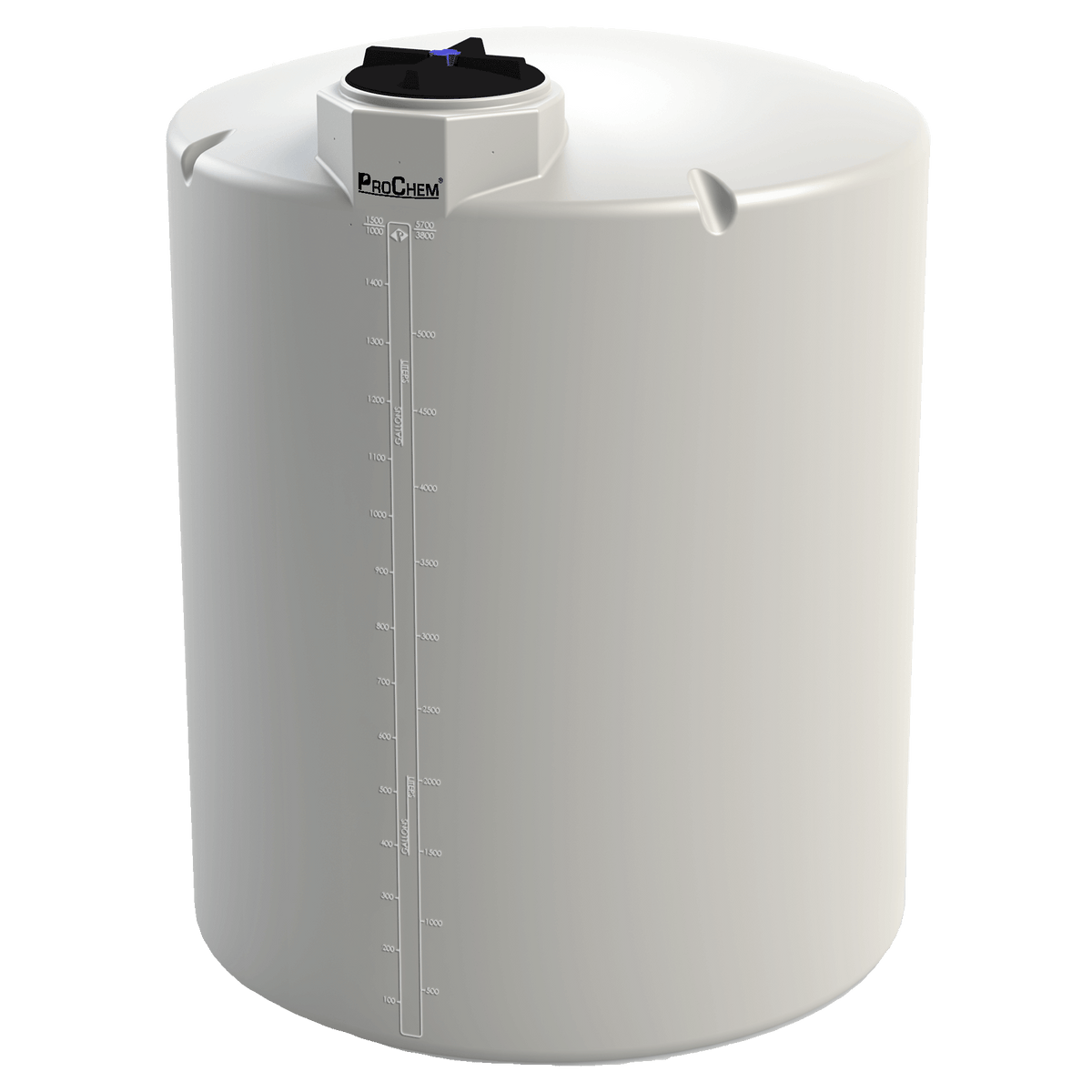 Peabody 1500 Gallon Vertical Chemical Storage Tank 1.5 SG (01-33050) - product photo
