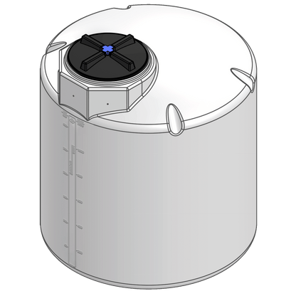 Peabody 300 Gallon XLPE Vertical Chemical Storage Tank Dome Top 1.9 SG (01-35175) - product photo