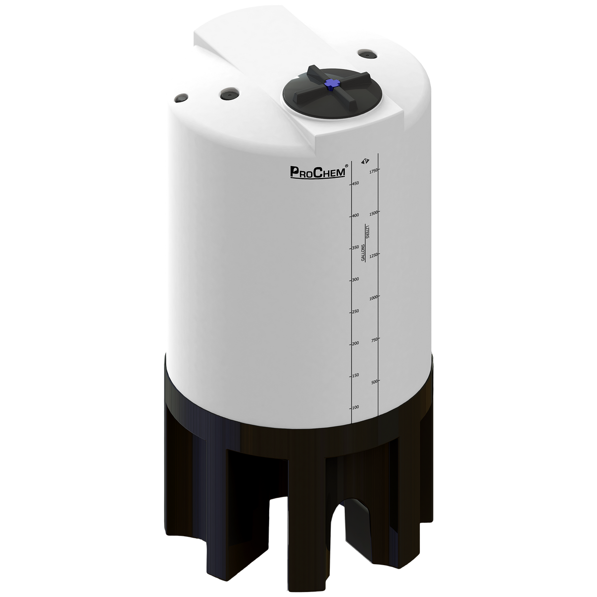 Peabody 500 Gallon FDA Cone Bottom Tank with Plastic Stand 1.0 SG (01-33933) - product photo