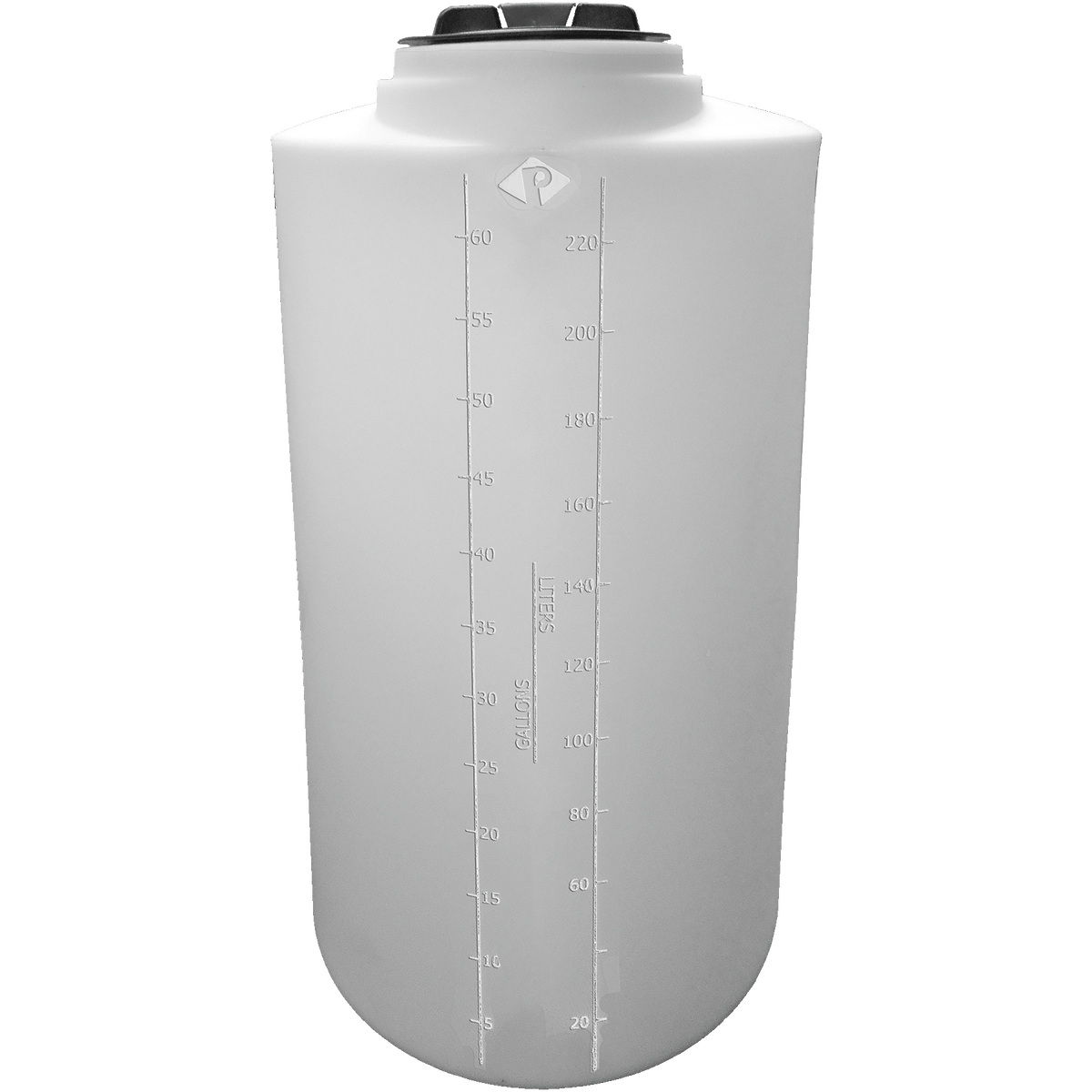 Peabody 65 Gallon XLPE Vertical Chemical Storage Tank 1.5 SG (01-35668) - product photo