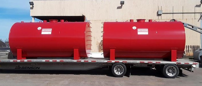 Newberry 550 Gallon UL-142 Double Wall Flameshield Tank (SKU: NB00550FSD04812G)
