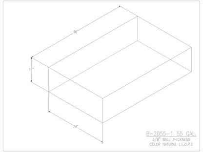 55 Gallon Water/Holding Tank - 2055-1 - JMS