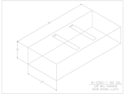 60 Gallon Water/Holding Tank - 2060-1 - JMS