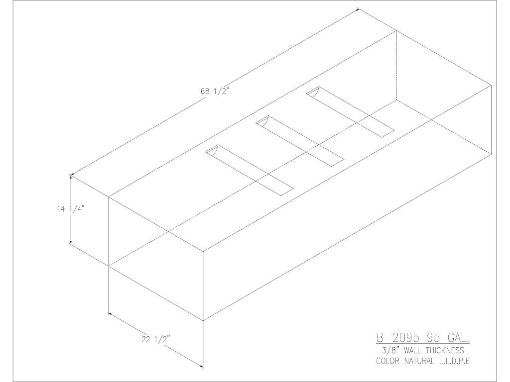95 Gallon Water/Holding Tank - 2095 - JMS