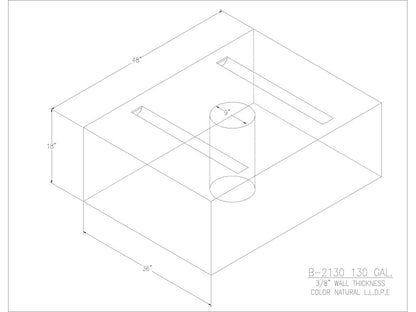 130 Gallon Water/Holding Tank - 2130 - JMS