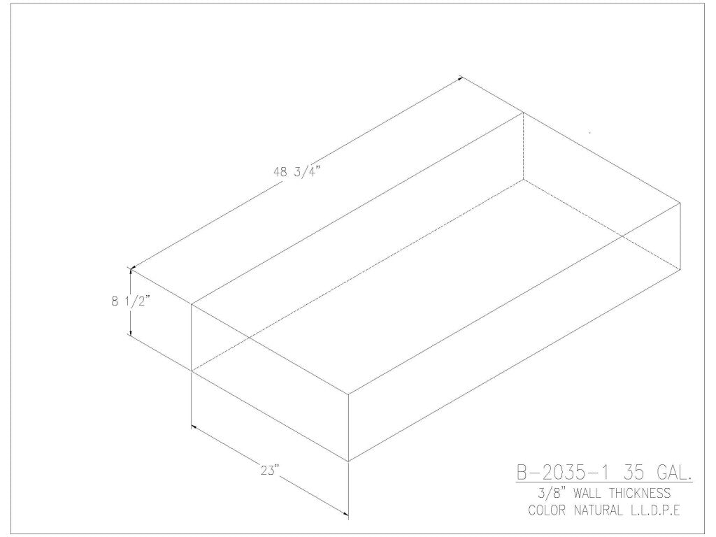 35 Gallon Water/Holding Tank - 2035-1 - JMS