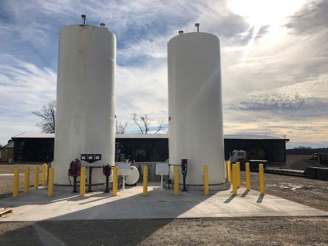 4000 Gallon Newberry UL-142 Double Wall Vertical Tank (SKU: NB04000DWV09607G)