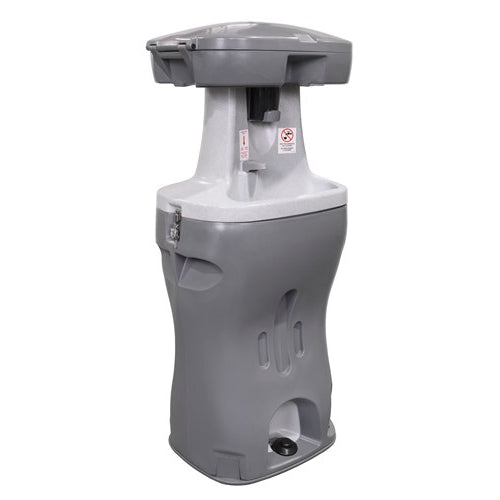 PolyJohn Bravo 2-Station Portable Hand Wash Station - three-quarter right view